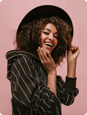 Line Pattern Black H...